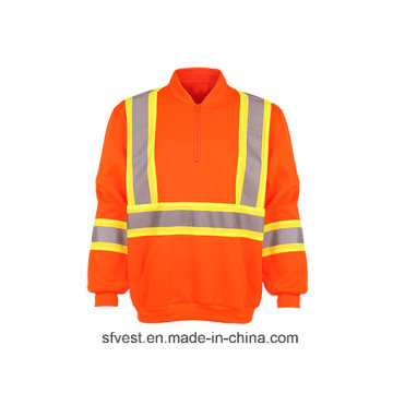 Class3 CSA Z96 High Visibility Safety Sweatshirt with Reflective Tape